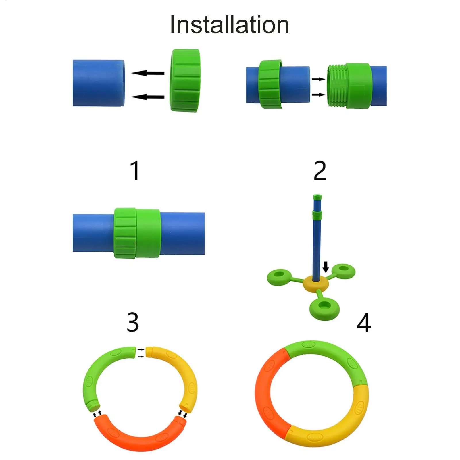 Squirt – pulvérisateur d'eau, activités d'arrière-cour avec anneau de lancer, jeux de plein air pour jardin, pelouse, plage, fête, enfants, filles et garçons, natation