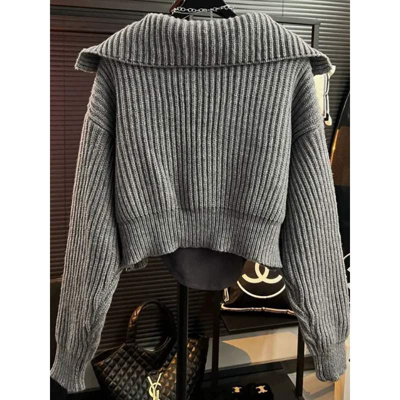 نمط جديد عصري فضفاض مناسب للتخسيس وتقليل العمر نمط شهوة نقية سترة علوية للنساء #5