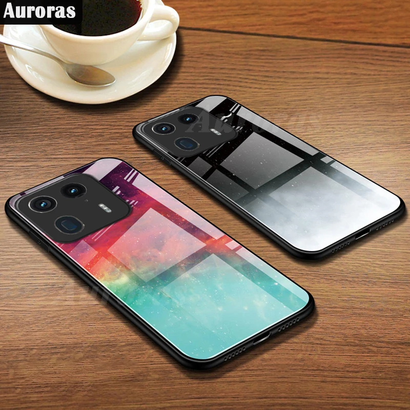 

Auroras For Moto Edge 50 Ultra Case Tempered Glass Back Panel Starry Sky Design For Moto Edge 50 Ultra Shockproof Back Cover