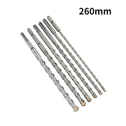 260mm SDS Plus Masonry Drill Bit for Electric Hammer Tungsten Carbide Cross Tip 6mm 8mm 10mm 12mm 14mm 16mm 18mm 20mm 22mm25mm