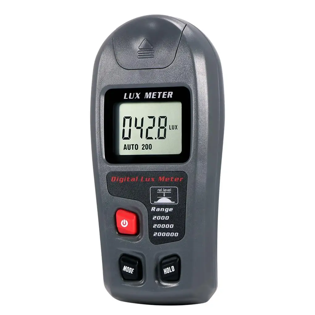 Digital Luxmeters Illuminance Light Meter Handheld Luminometer with LCD Display Precise Plastic Lighting Tester