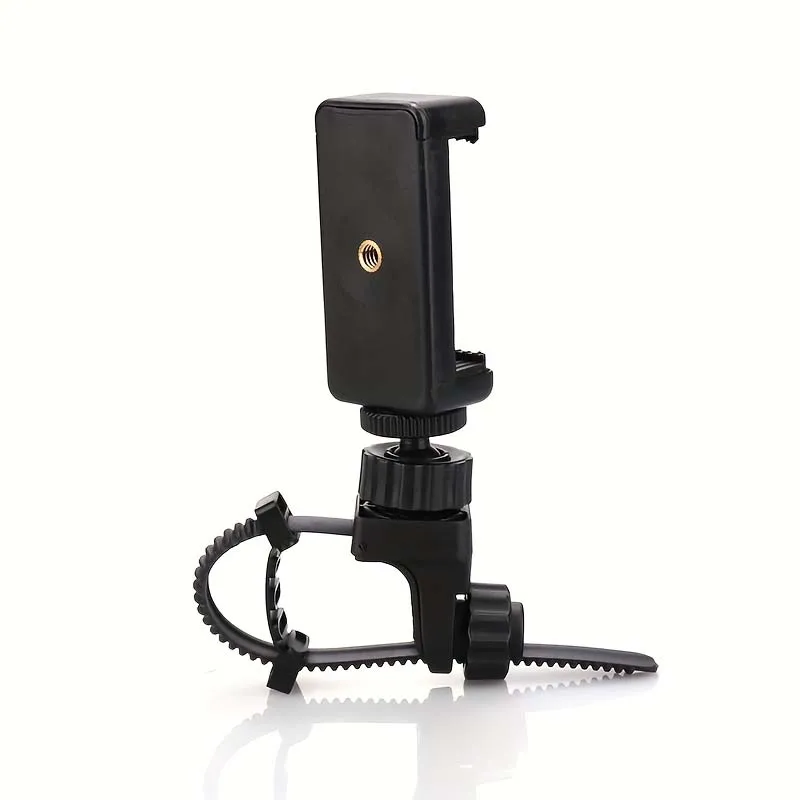 Electric Scooter Phone Holder For E-Scooter Strap Bracket 360-Degree Rotatable Camera Fixed