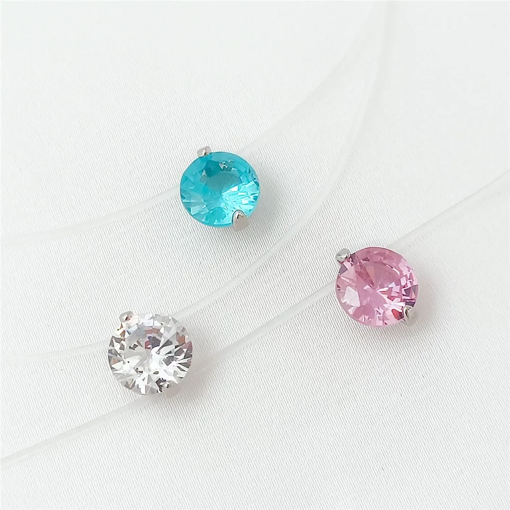 قلادة من الزركون المطلي بالذهب عيار 14 قيراط، على شكل نجمة حورية البحر على شكل دموع سوار ذاتي الصنع قلادة إكسسوار