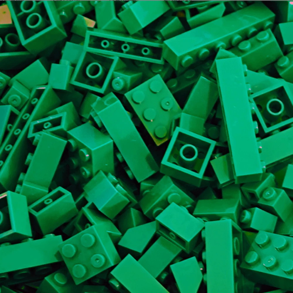 120/240PCS Bouwstenen Lot Pack Stad Klassieke Bakstenen Gesorteerd door Kleur Bakstenen Blokplaat Creatief Speelgoed Compatibel met Legoeds