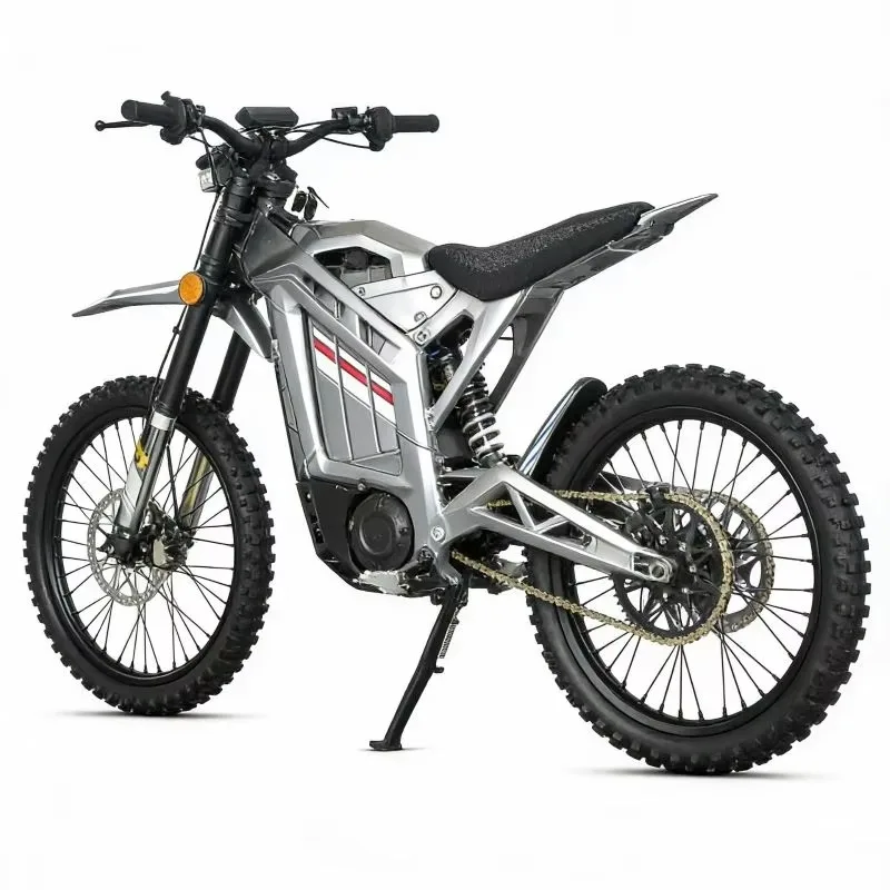 Mountain Explorer Electric Dirt Bike 72V 8000W Mid Drive Motor Off Road Motorcycle 85km Range for Trail Adventure Adult Bike