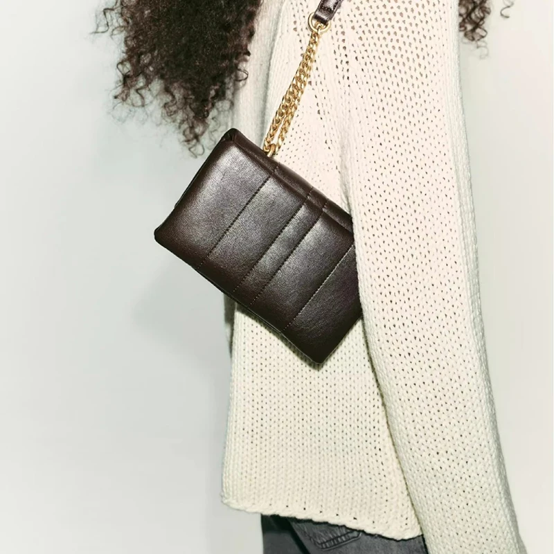 

Luxury Brand Soft Pu Leather Chain Shoulder Bag Design Casual Women Purses and Handbag Clutch Tote Bags for Women