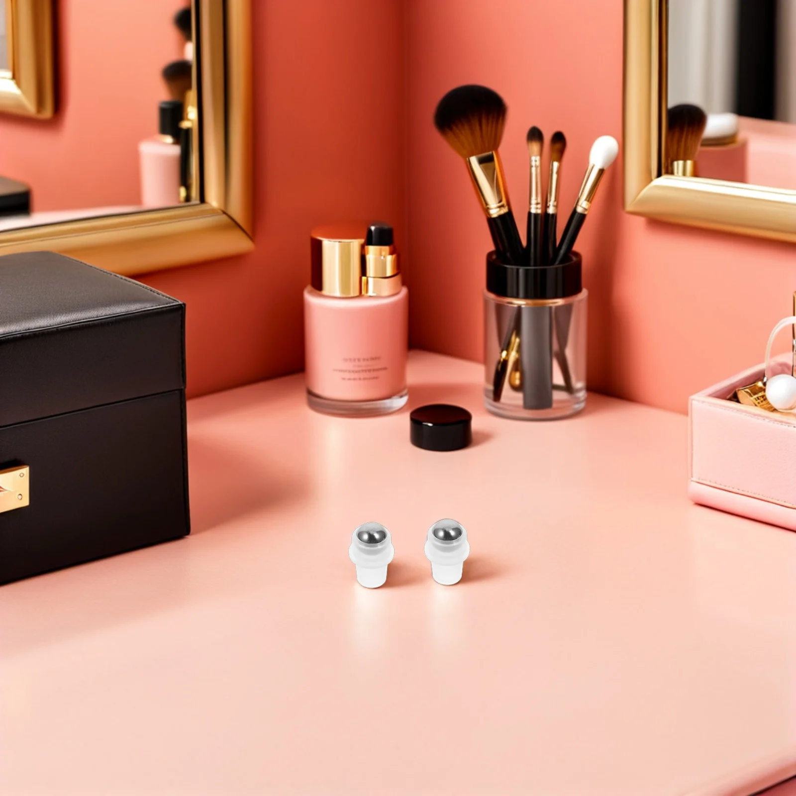 

50Pcs Silver Metal Roller Balls for DIY Perfume Bottle Accessories Leakproof Durable Easy to Use Roll on Inserts