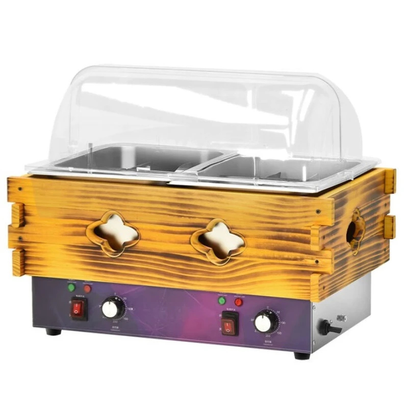 

Oden Cooking Machine Commercial Electric Double Cylinder Plaid Pot Noodle Cooking Stove Convenience Store, Stall