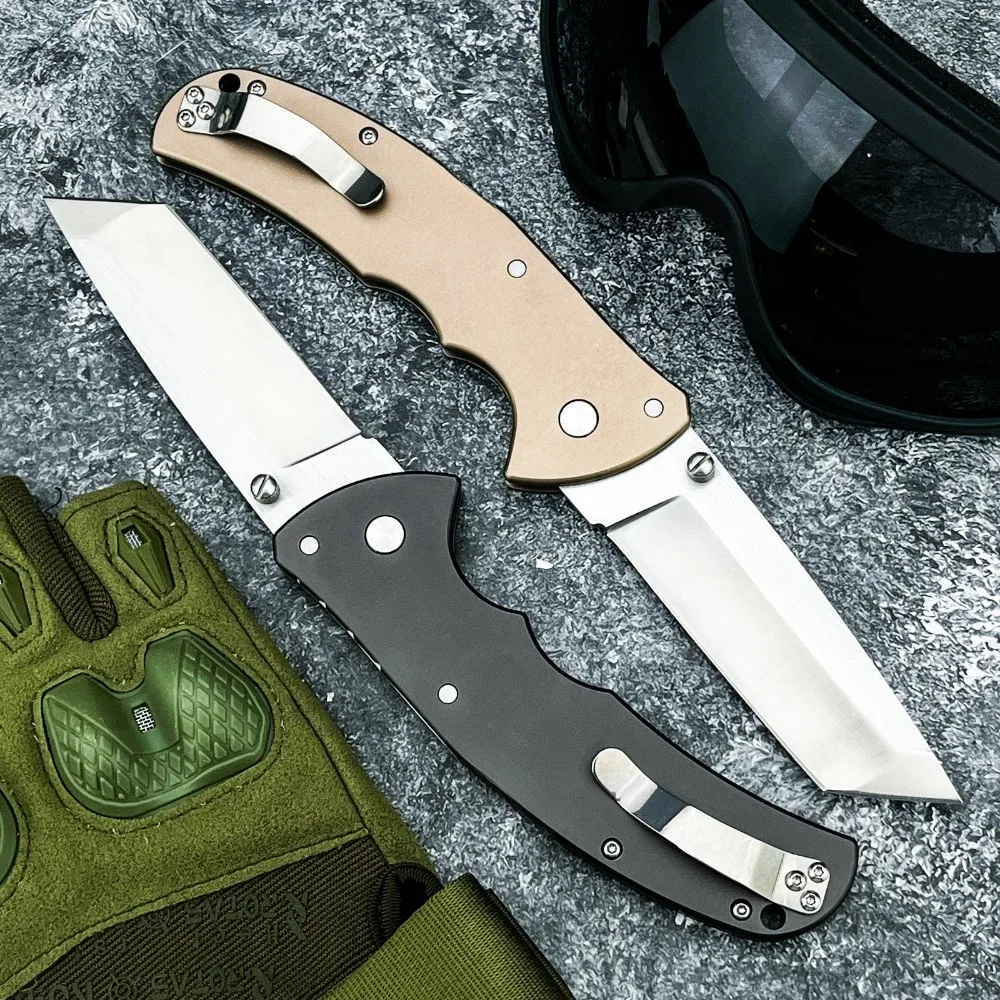 

Складной нож для кемпинга высшего качества с лезвием D2 и алюминиевой рукояткой, многофункциональный нож для охоты, выживания и тактических задач