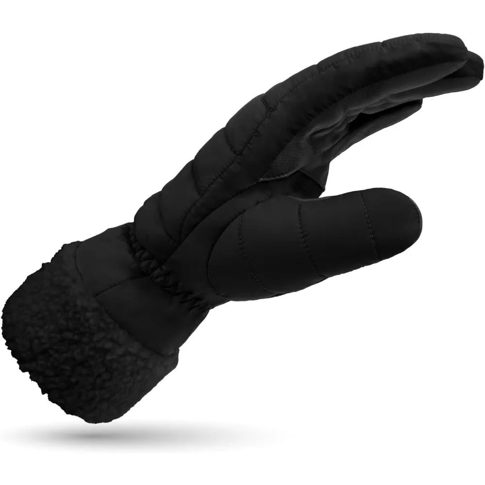 قفازات شتوية نسائية معزولة مقاومة للماء لجميع الأحوال الجوية #4