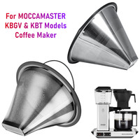 Reusable Stainless Steel Coffee Filter For MOCCAMASTER KBGV & KBT Models Coffee Maker Single/Double Layer Espresso Coffee Filter