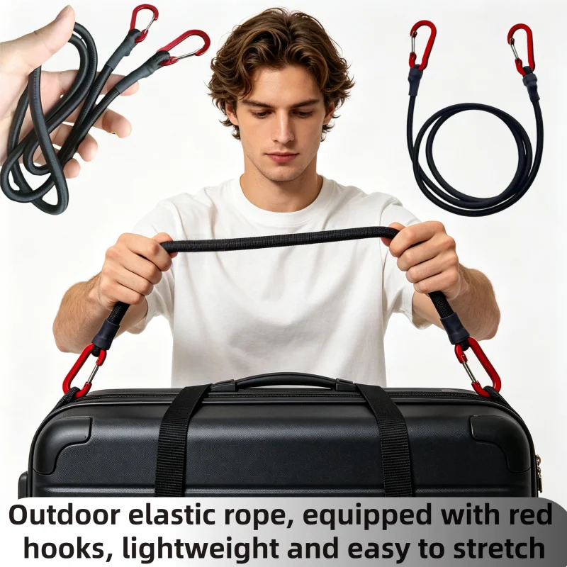 Lanyard strap, bungee rope, handle grip clamp, luggage bundl