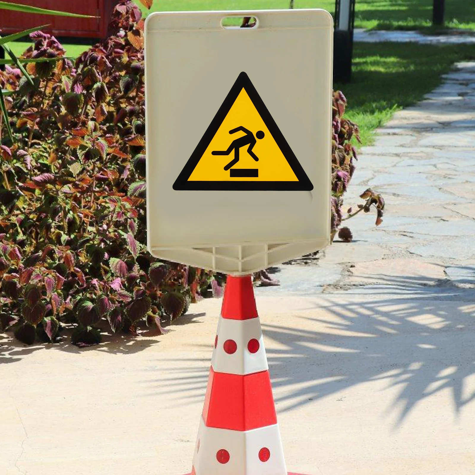 Floor Warning Sign Danger Sticker Watch Your Step Decal Water Resistance Decals Flooring