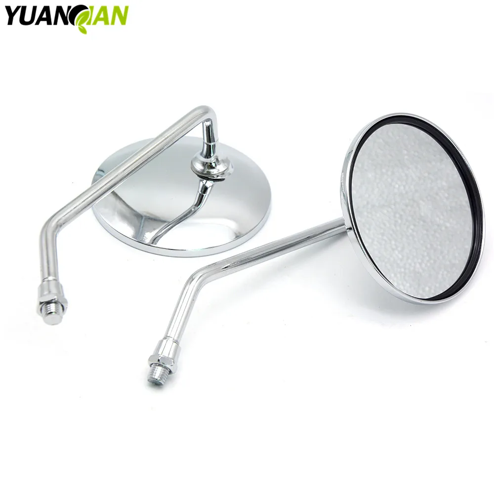 Universal Folding Motorcycle rearview Side mirror 8mm 10mm Motorcycle Accessories kit for yamaha ybr 125 XJ650  tmax 500