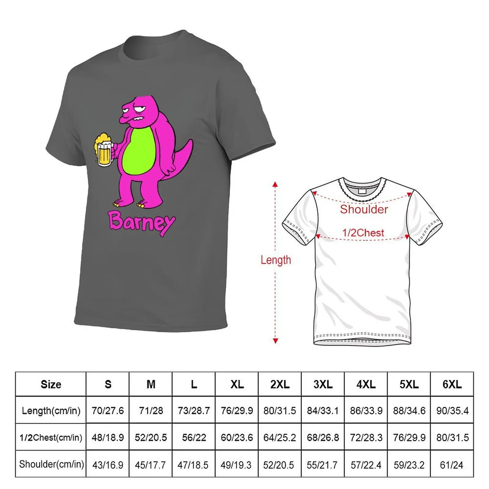 Barney T-Shirt t shirt for man men t shirt cotton 100% T-Shirt
