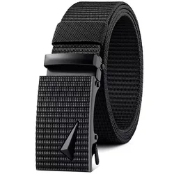 Mens Nylon Automatic Belt Male Army Tactical Belt for Man Military Canvas Belts High Quality Jeans Fashion Luxury Strap HQ123