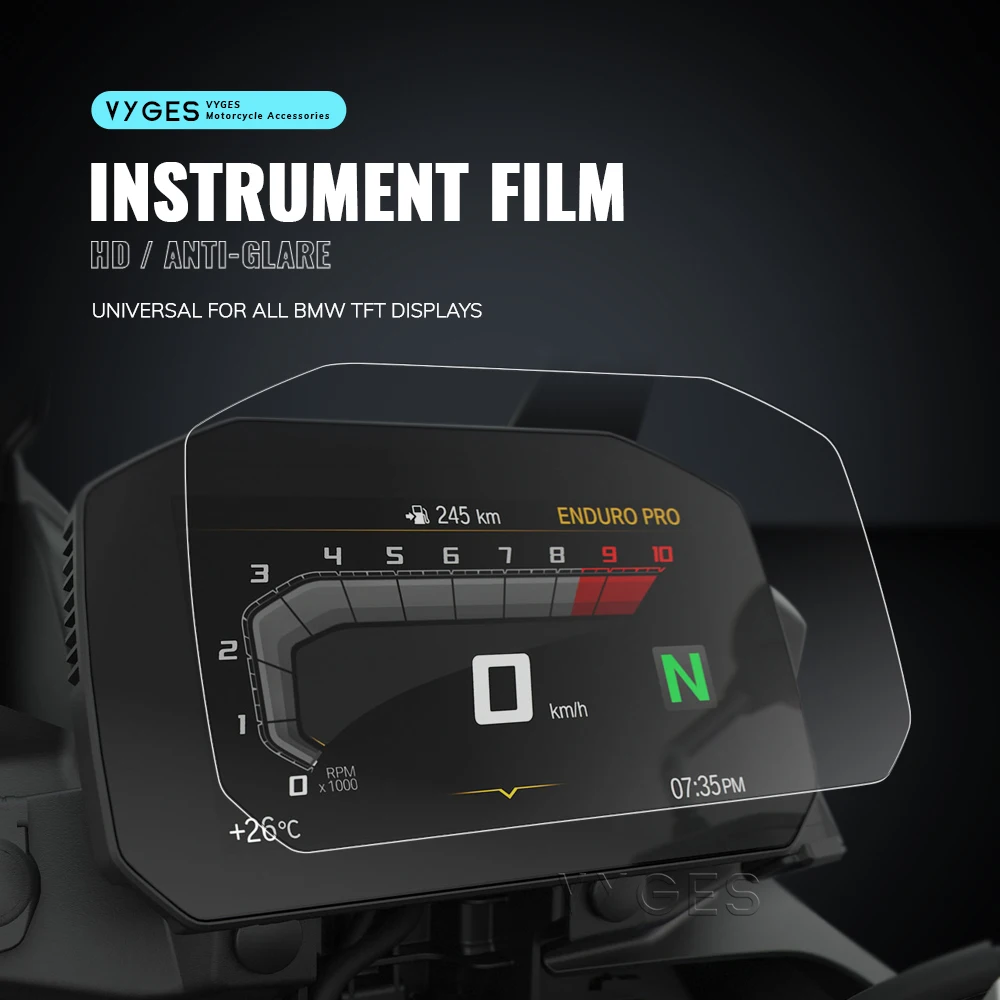 

Motorcycle TFT Display Protection Film Screen Protector Instrument Film For BMW R1300GS R1250GS R1200GS R1250R R1250RS C400GT