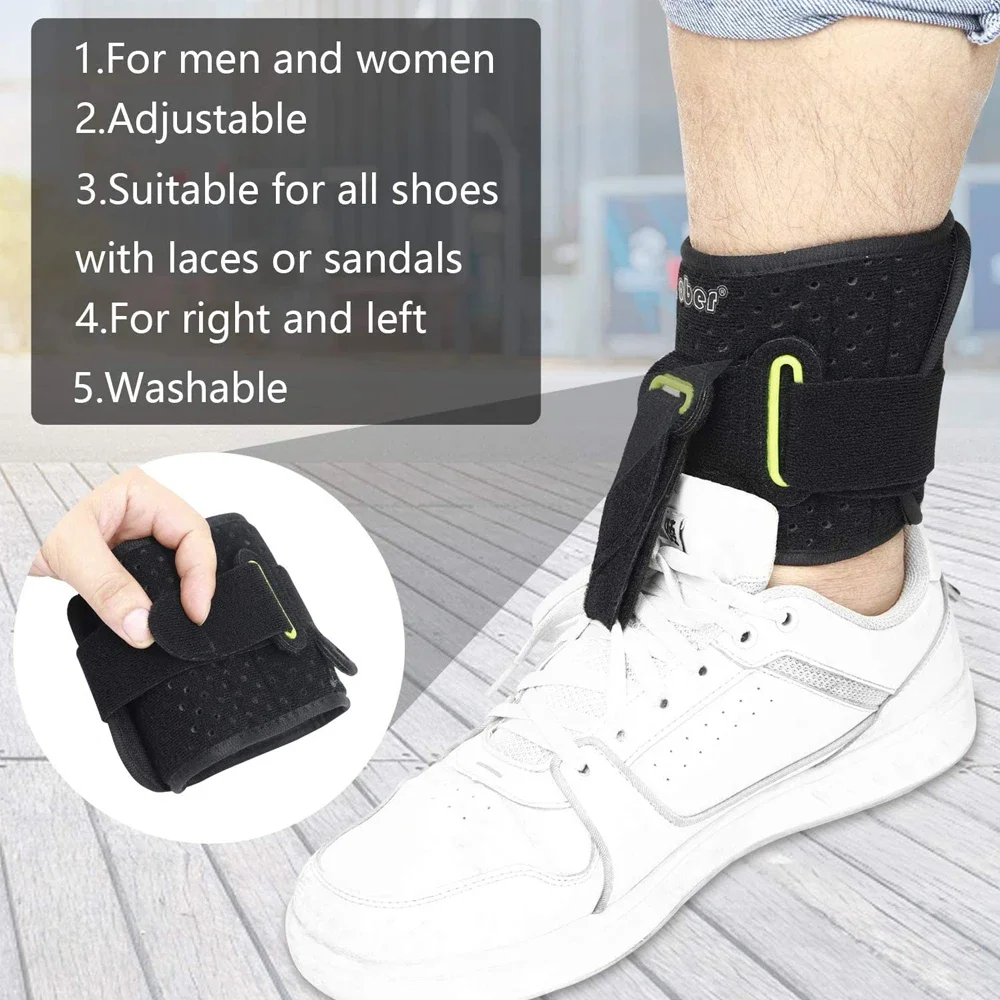 Pé UP Ajustável Gota Pé Tornozelo Brace Strap para Andar, AFO Brace Orthosis para Fasciite Plantar Hemiplegia Strok Suporte