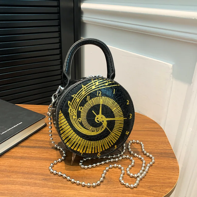 

Trendy Watch Shape Small Round Crossbody Bag for Women 2026 New Fashion Portable Shoulder Bag