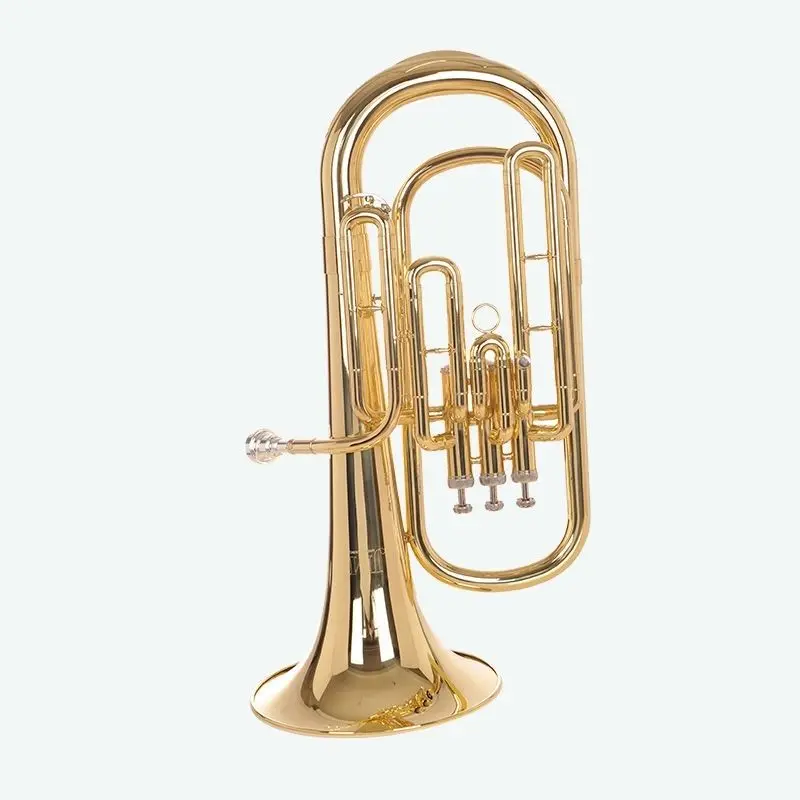 BACH TR-700 Baritone Horn Brass gold-plated tenor Baritone B-flat  professional 3 key performance instrument trumpet horn Tuba