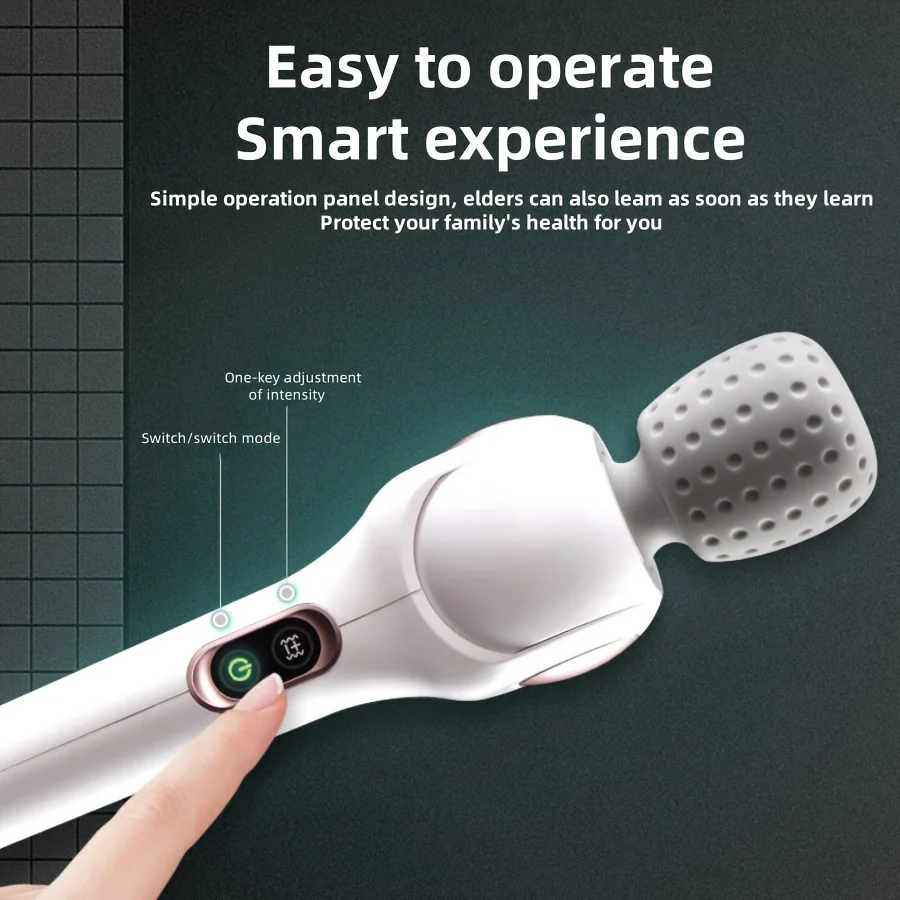 Foldable Massager, Handheld with Multi-Angle Adjustment.Massage Equipment Massage Pad Foldable Design Adjustable Intensity