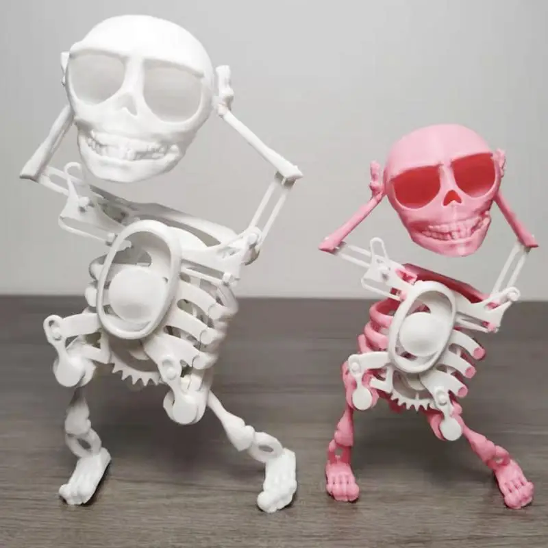 Movable Skeleton Fake Human Model Skull Body Bones Halloween Toy Body Mini Figure Halloween Gift For Children