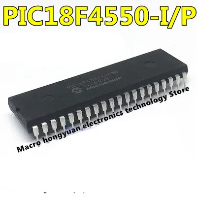 1 adet PIC18F4550-I/P PIC18F4550 18F4550 DIP IC YUXINYUAN stokta