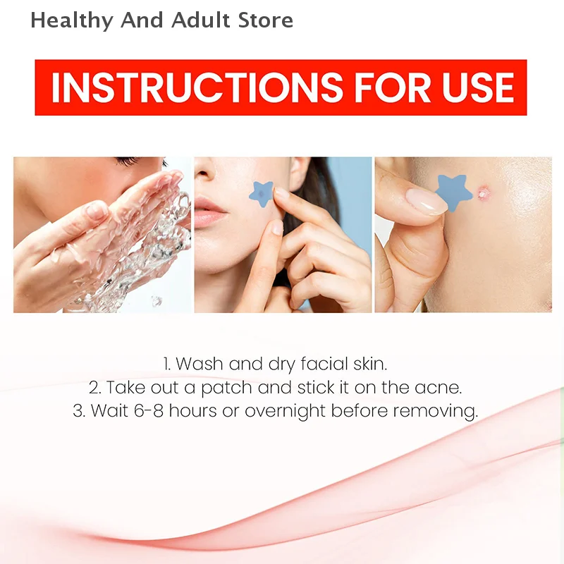 200 teile/satz Gemischte Farbe Cartoon Akne Aufkleber Sternförmige Herzförmige Kreisförmige Aufkleber Hautpflege Und Gesichts Make-Up Werkzeuge