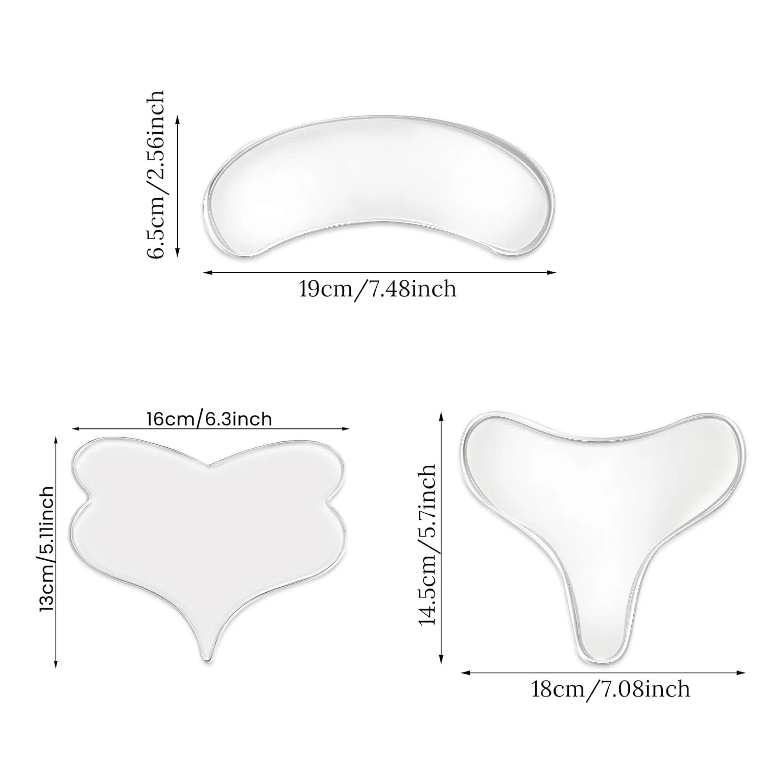 1/2pc Anti-Ageing T Anti Wrinkle Chest Pad Reusable Silicone Transparent Brust Lifting Patch Wrinkles Remover Skin Care Tools image 4