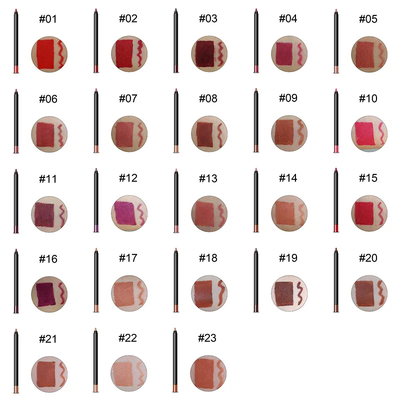 Delineador labial Privado Labelmatte à prova d'água sem manchas Lápis labial cremoso