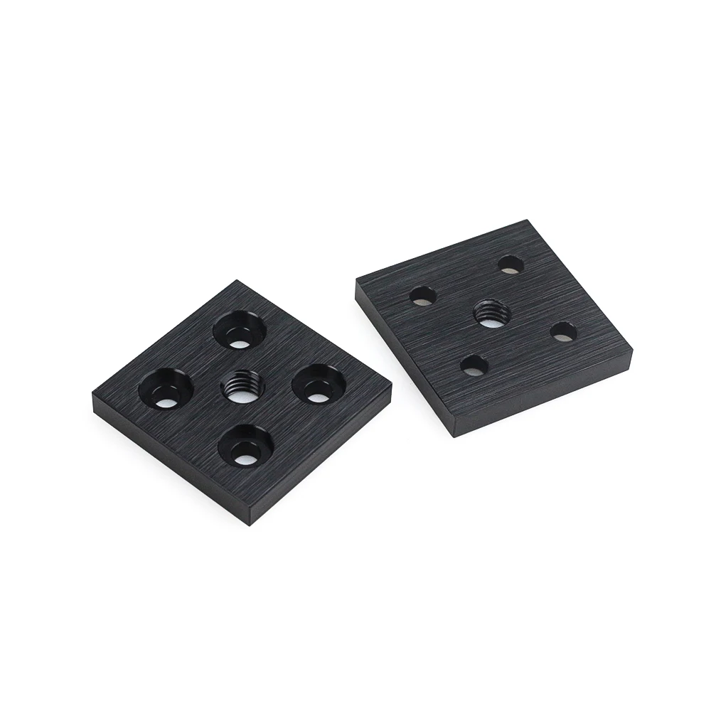 4Pcs/Lot Openbuilds V-Slot 40x40 Center Threaded Foot Plate for 4040 V-Slot Aluminum Profiles Foot Pad Support Wheels Mount