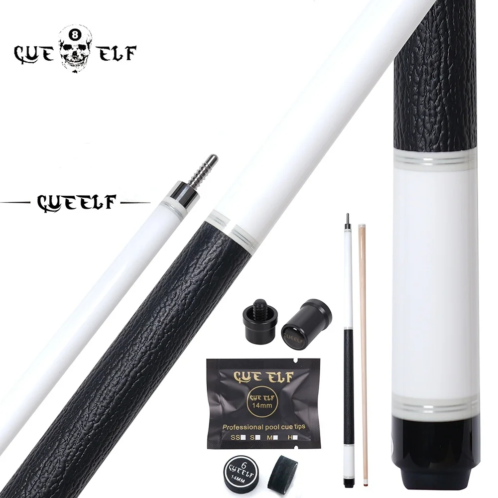 High Technology Billiard Pool Cue Real Leather Warp Maple Cork Filing Shaft 12.8mm Tip Size