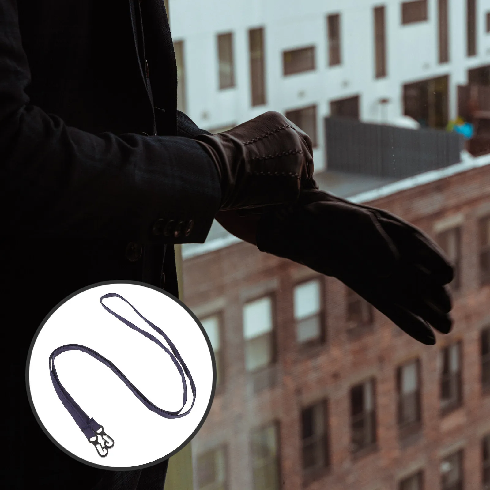 

2Pcs Lightweight Nylon Glove Rope Anti-Lost Strap for Winter Gloves Mittens Reusable Portable Ergonomic Gloves Holder Ski