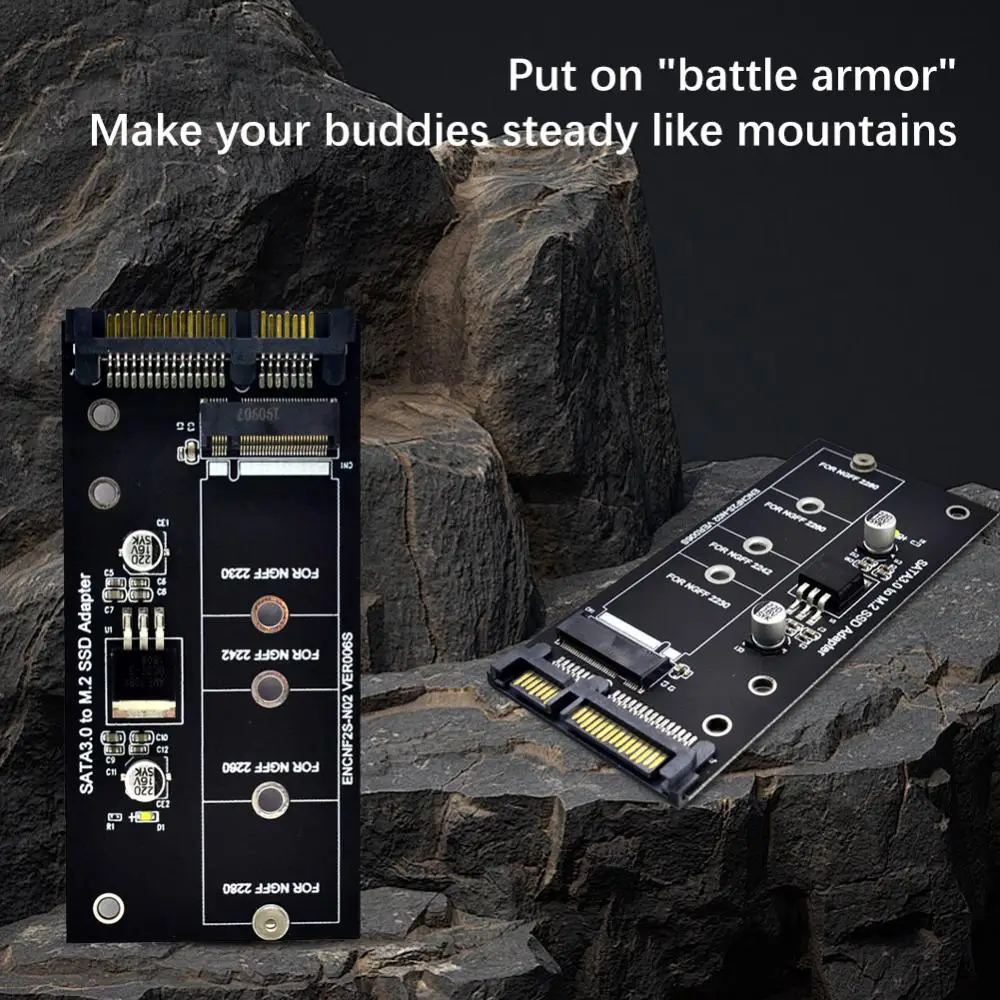 M.2 SATA Adapter M2 To SATA3 Adapter NGFF Adapter Card SSD Solid State Drive To 6G Interface Conversion Card