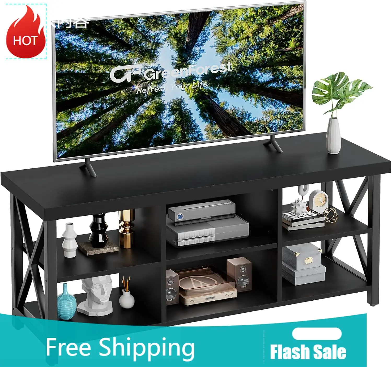 GreenForest TV Stand for 65 in TV, 55