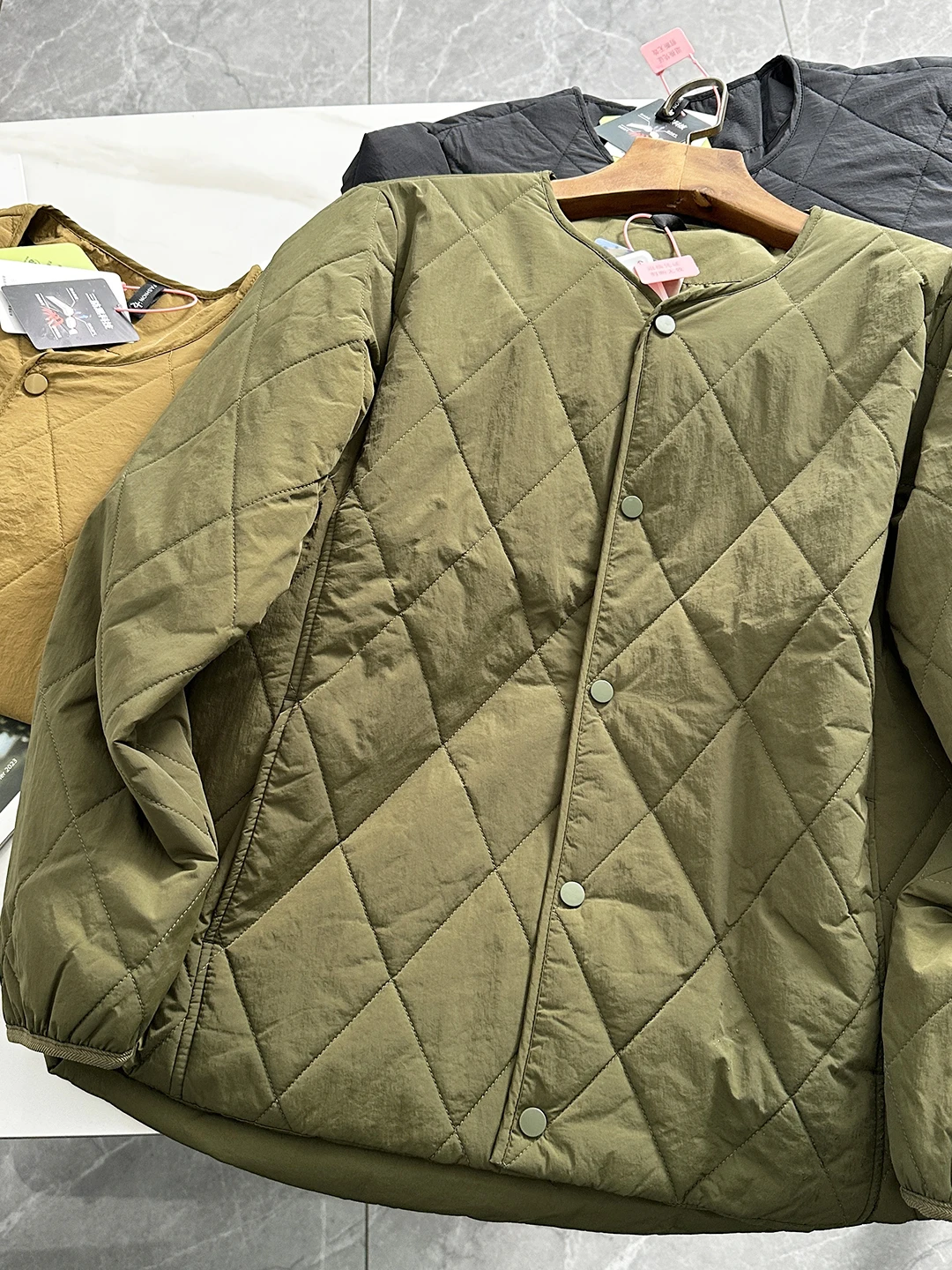 

Classic Japanese Sle Warm Wool Silk Men's Casual Cotton Jaet Women's Autumn Winter Coat Couple's Faionable Ciscape