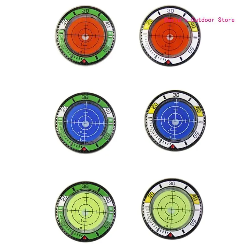 Marcador pelota golf, herramienta medición niveles burbuja, niveles burbuja redondos para golfista X3UA