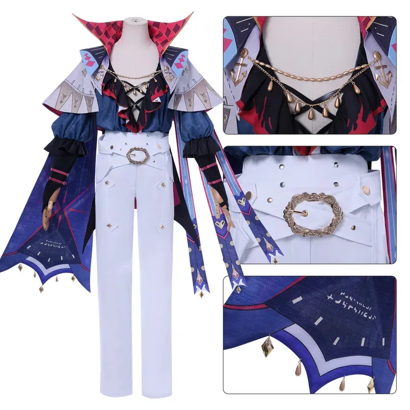 

AIAI 2025Smlz Costume Wuthering Waves Brant Cosplay Hat Wig Uniforms Halloween Party Role Play Outfit Game Suits