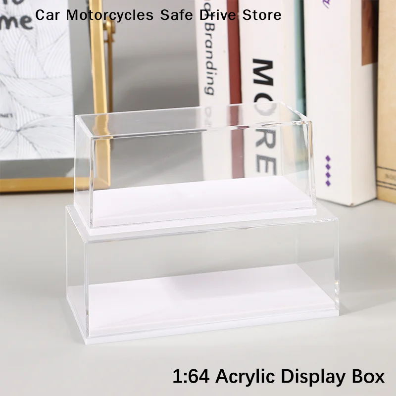 【M】1:64 Scale Acrylic Car Display Box For  Car Model Toy Transparent Dustproof Stackable Car Storage Box For