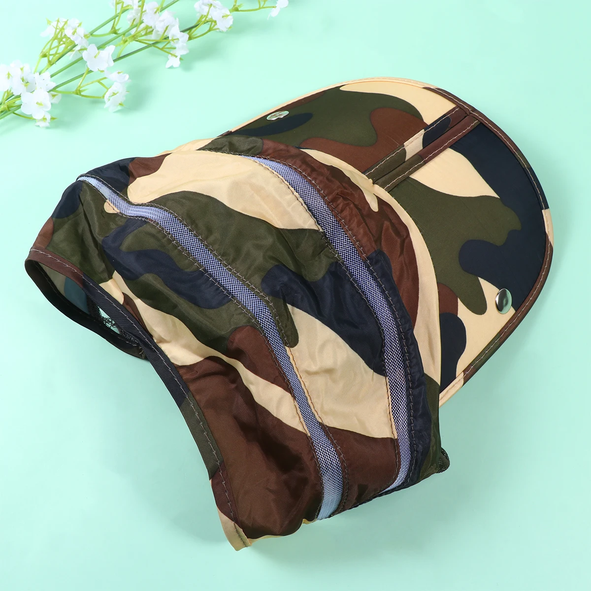 

Sun Protection Hat For Women Wide Brim Foldable Uv Resistant Detachable Veil Dust Blocking Outdoor Summer Headwear Anti-Uv Mask