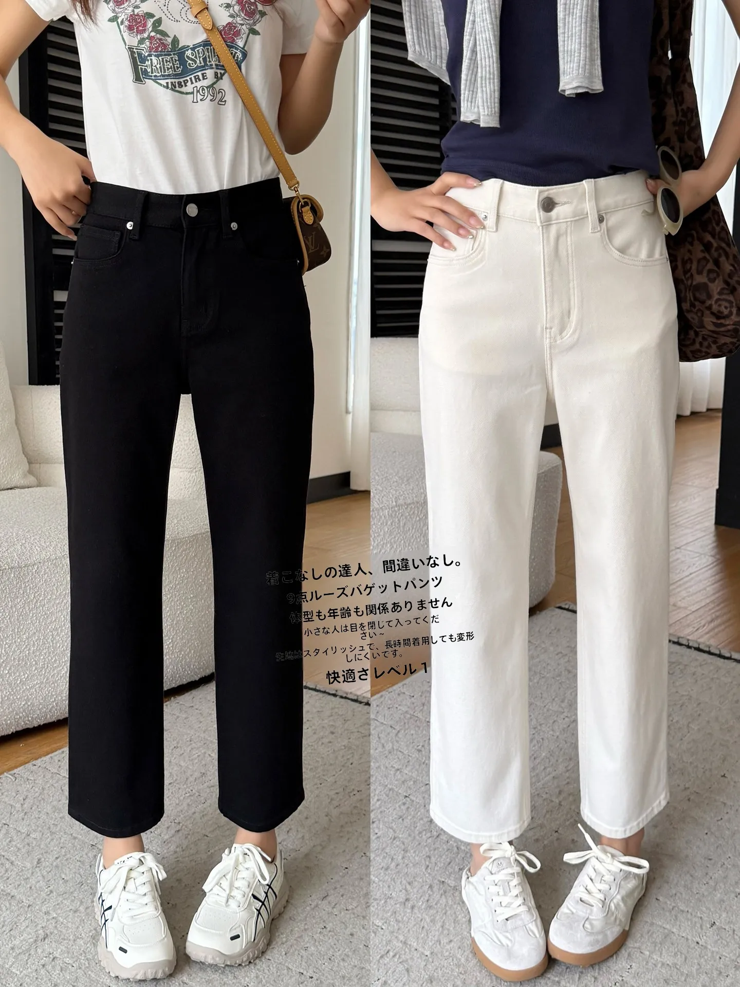 

Женские джинсы свободного кроя с высокой талией, прямые, широкие штанины, из денима, весна 2026, дышащие, комфортные, хлопковые