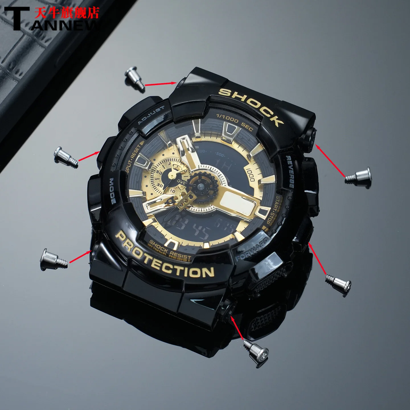 Replacement Screw for Casio G-Shock Series GA-100 GA-110 GA-120 GA-140 GD GAX-100 110 120 Watch Case Side Screw Accessories