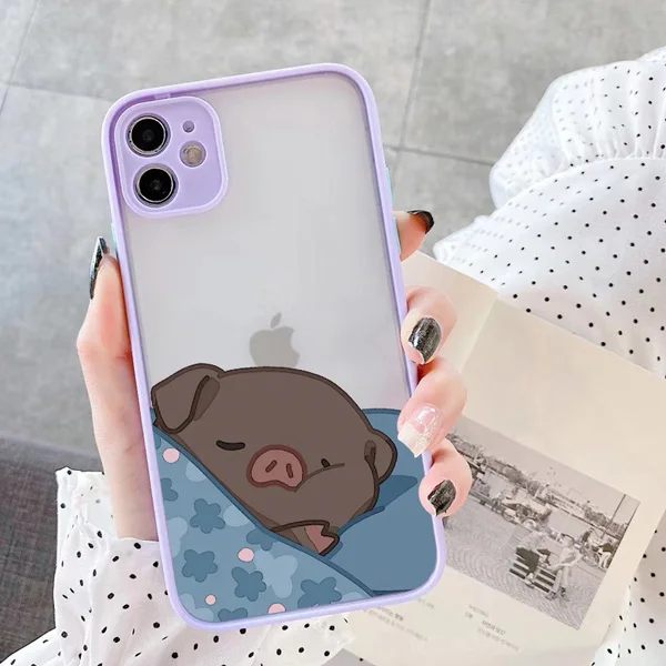 Niedliche Rosa Schweinchen Cartoon Handyhülle für iPhone 17 16 14 15 11 13 12 Pro Max Mini für iPhone X XS XR 16 15 14 Plus Weiche Rückseiten-Cover – Detail 8