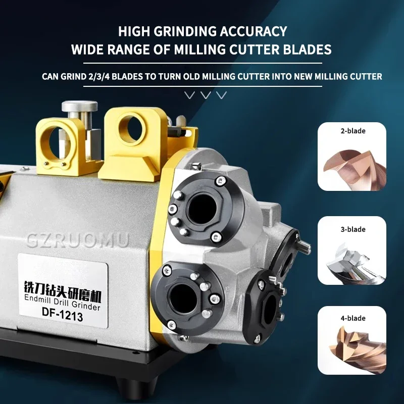 DF1213/DF1613 Drill Bit Milling Cutter Grinding Machine Electric Universal Compound Knife Sharpener Grinding Wheel Auto Grinder