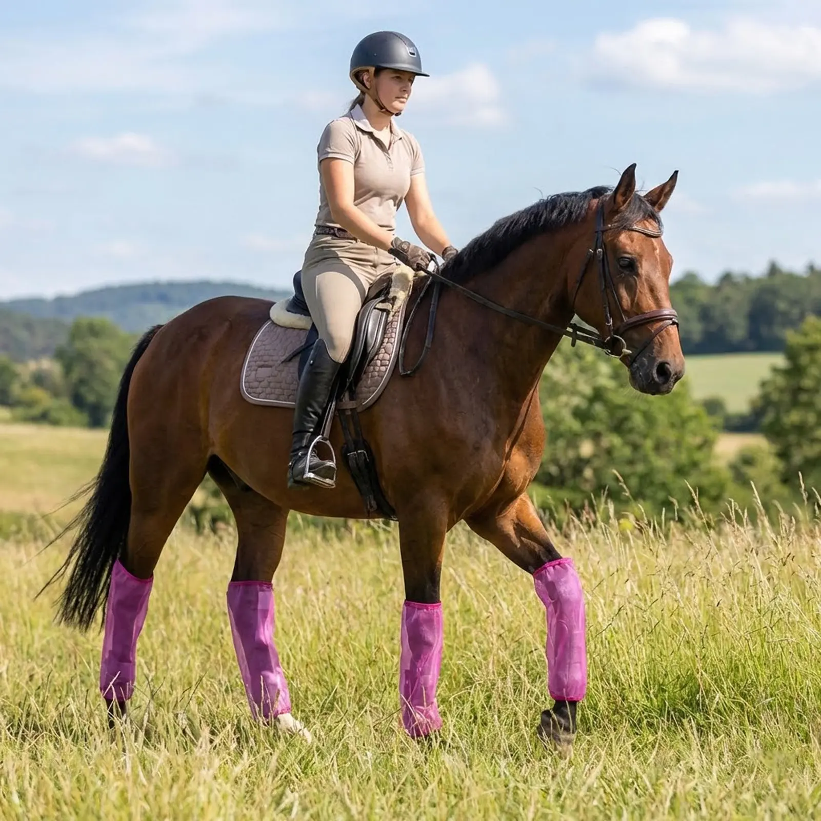 

Horse Leg Guards With Mosquito-Protection And Breathable Mesh For Riding Training