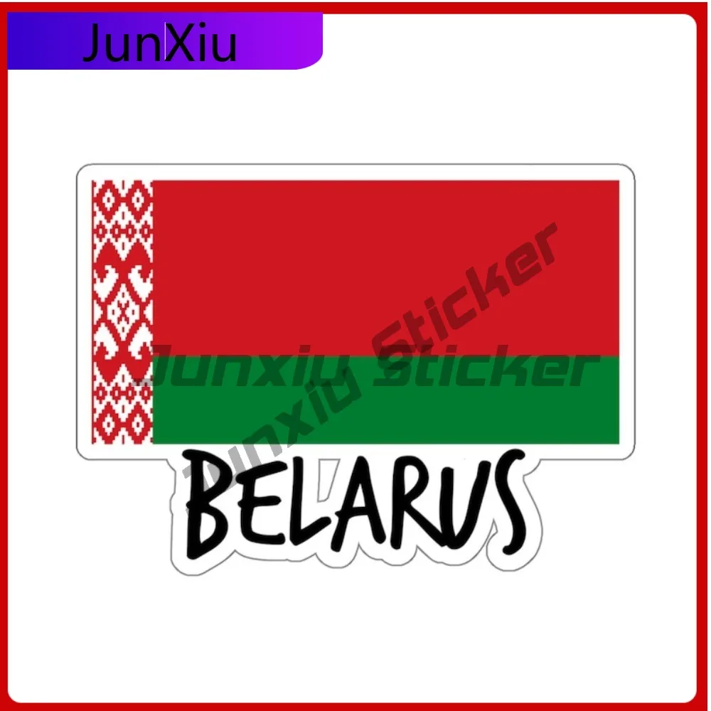 

Belarus Patriotic Flag Travel Stickers Car Laptop Trolley Case Motorcycle Laptop Suitcase Car Bumper Decal Decoration Decals Pvc