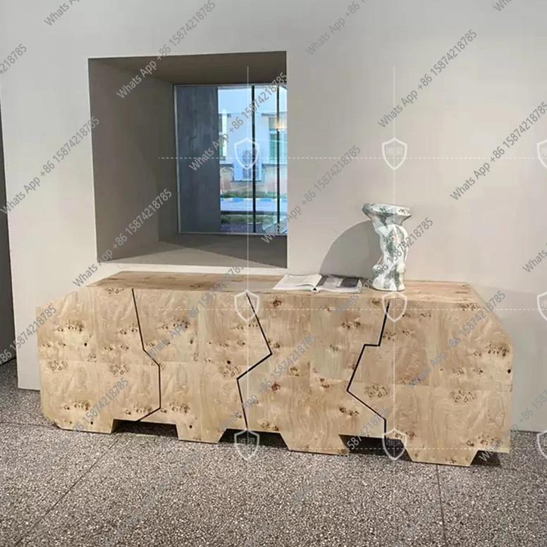 Armário decorativo lateral de jantar medieval retrô italiano, armário nórdico, armário lateral de tv, simples e moderno