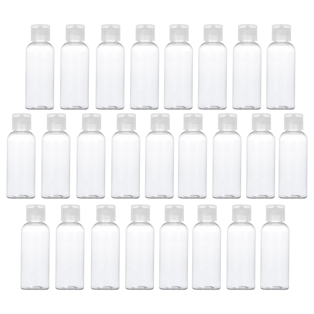 

25pcs Shampoo Bottle Portable Sub Bottles Leakproof Refillable Travel Lotion Container Clamshell Type Multipurpose For Bath