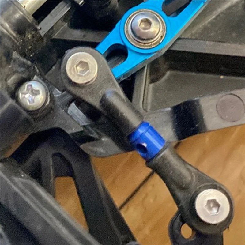 

ABUM-30Pcs Steering Link Rod Servo Rod For Tamiya TT-02 TT-02T TT02 TT02T 1/10 RC Car Upgrade Parts Accessories,Blue