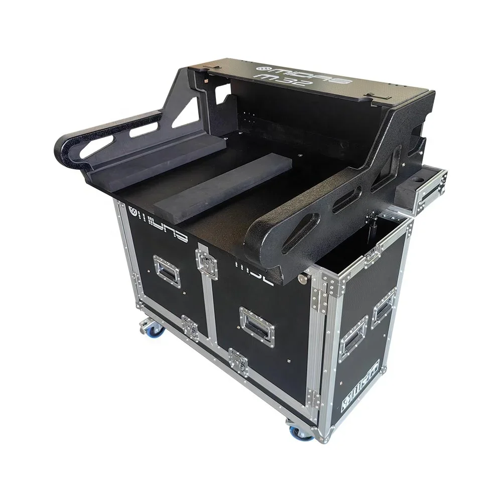 Customized Midas M32 Live Digital Mixer Hydraulic Flight Case Portable Outdoor Pa System Sound Equipment Flight Case